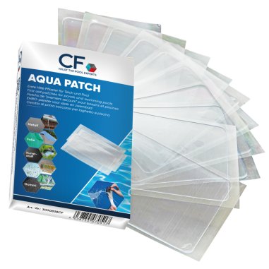 CF Aqua Patch reparationskit 10-pack för lagning av poolliner och dammduk.