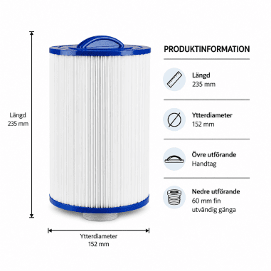 Spafilter Pleatco PMA40L-F2M