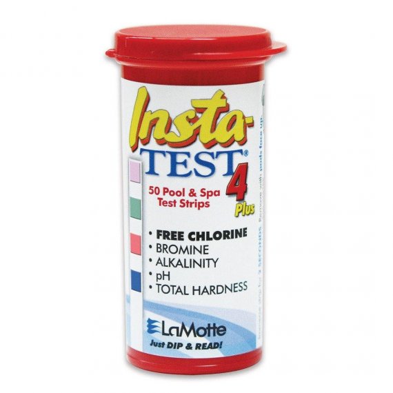Teststickor Insta-TEST 4 röd, pH/klor/brom/alka/hårdhet
