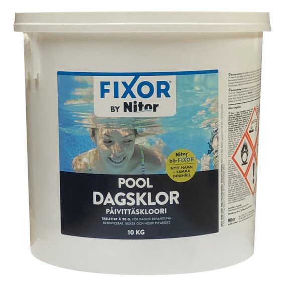 Fixor by Nitor Pool Dagsklor 20gr tabletter, 10kg