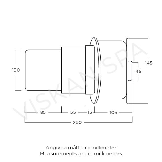 Överdel Filter Ink.l Korg mått