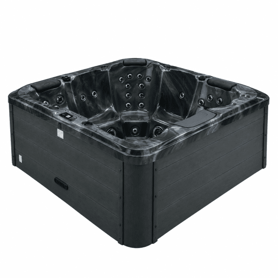 Spabad-Nordpool-Idun-Svart-6-personer-sidovy