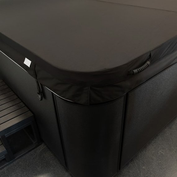 Viskan Spalock 330 x 230 cm Svart Tyg snett uppifrån