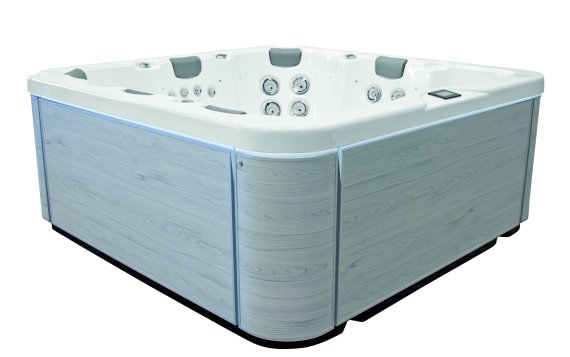 Spabad Viskan Bokö White Edition, Ljus Alumipanel