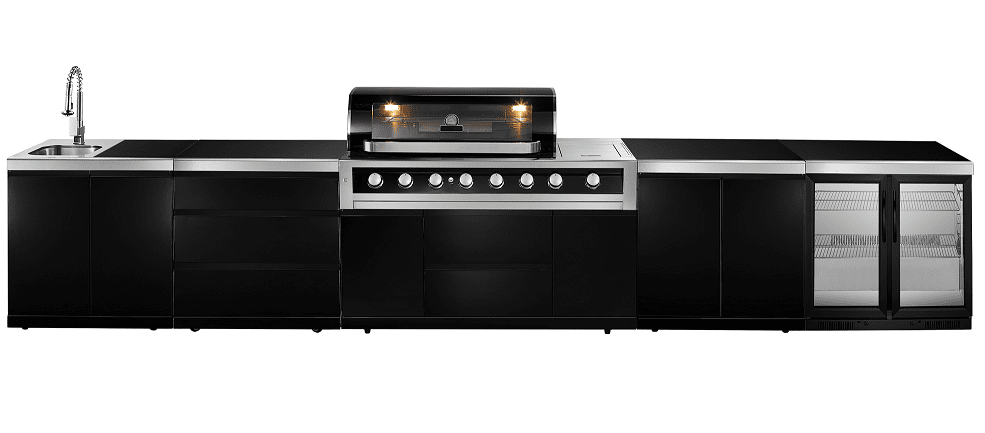 Komplett Utendia utekök med grill, kylskåp, diskbänk och förvaring